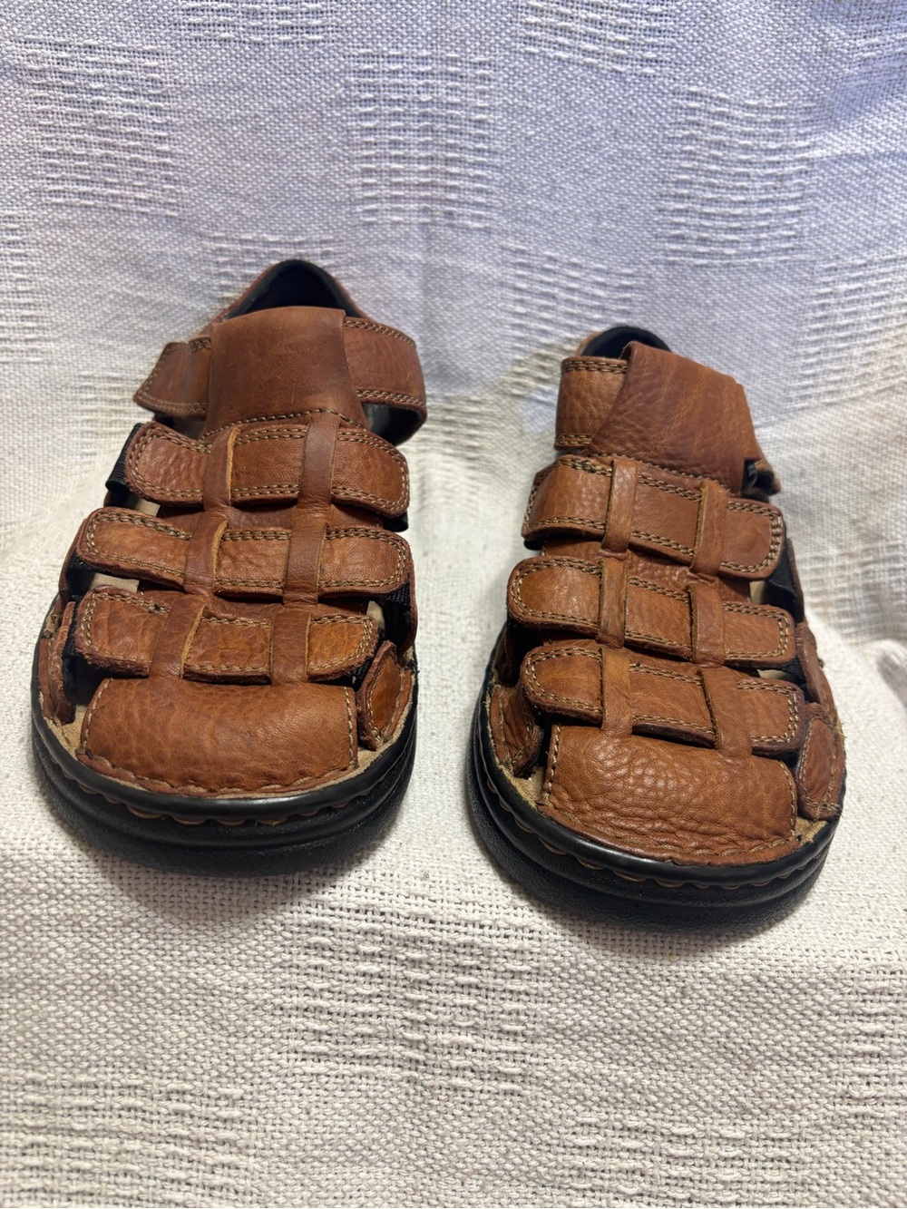 RedHead Brown Leather Fisherman Sandals